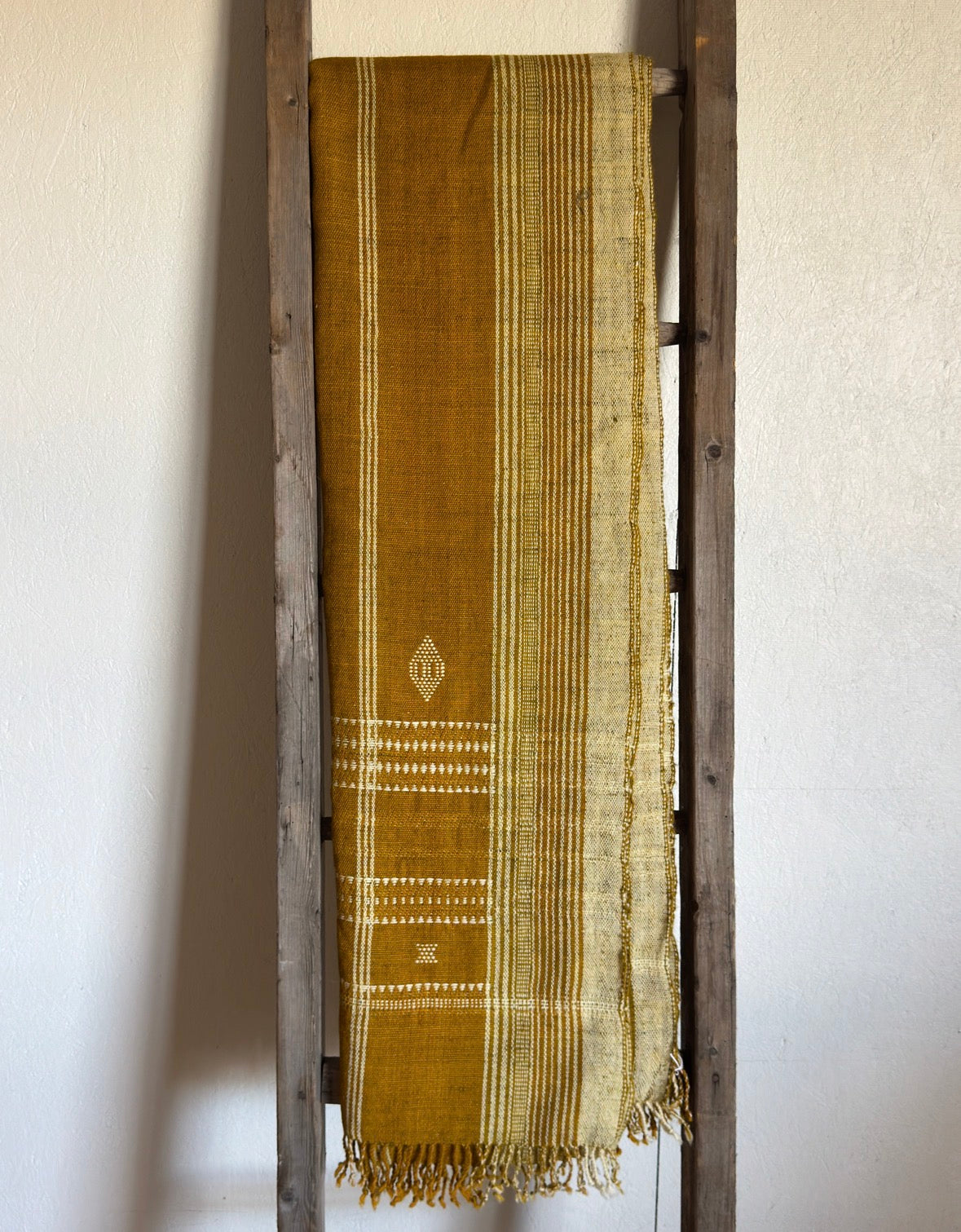 Marigold Indian Wool Coverlet