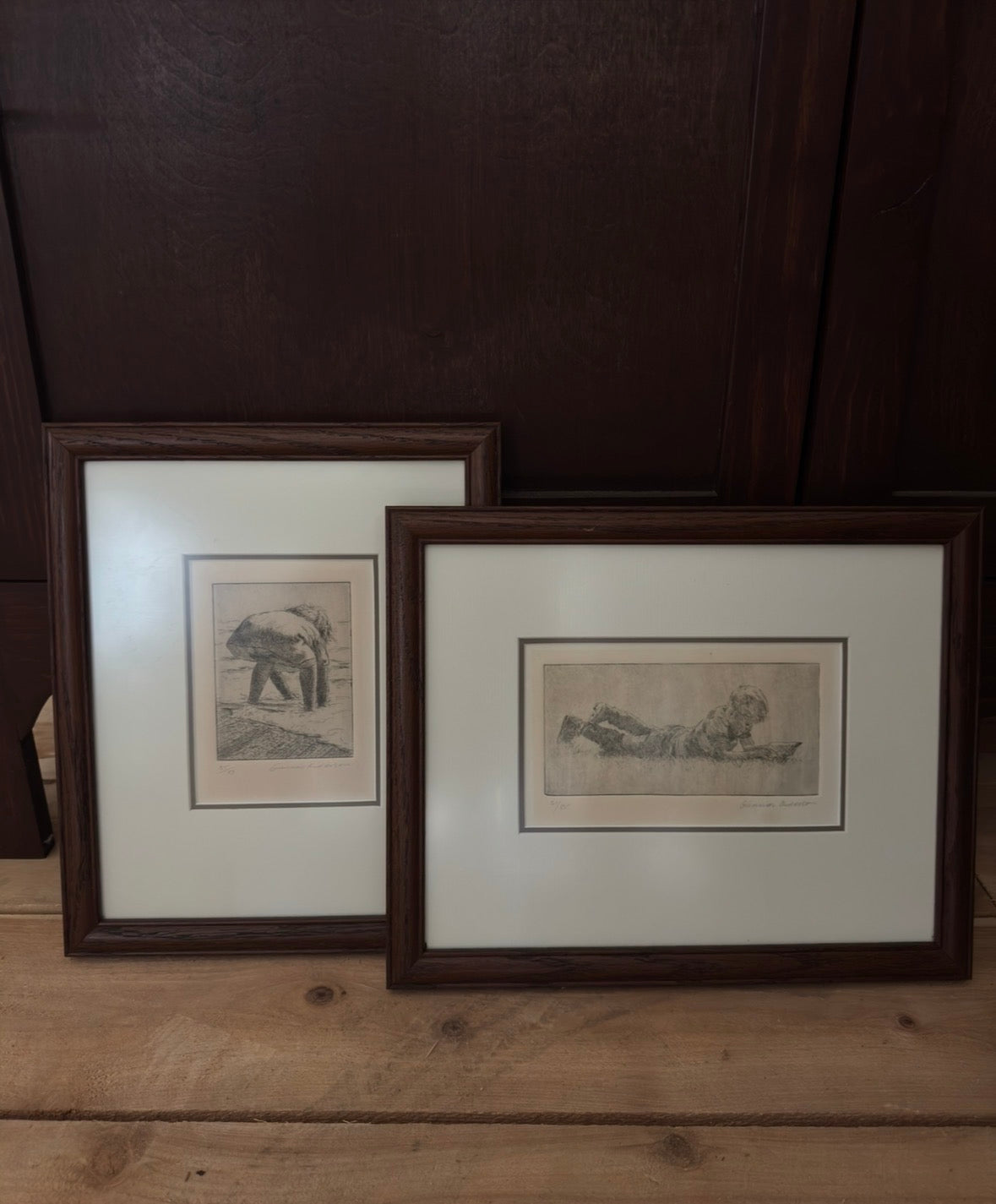Vintage Childhood Etching Prints