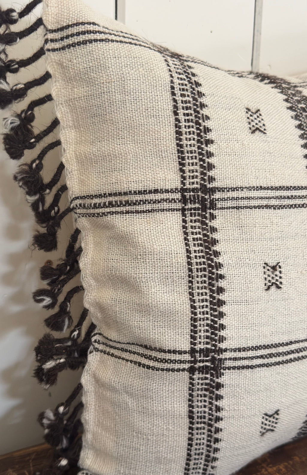 Crème Indian Wool Pillow