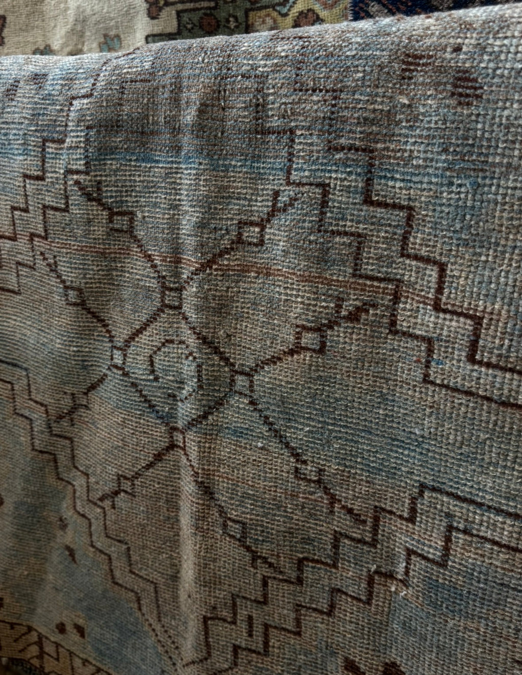 Geo Blue Turkish Rug | 2'3" x 2'8"