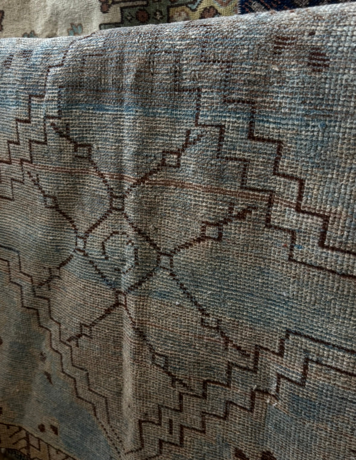 Geo Blue Turkish Rug | 2'3" x 2'8"