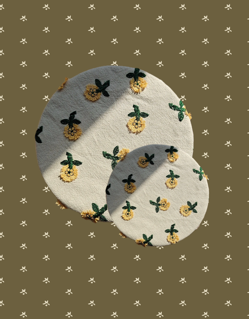 Embroidered Bowl Cover