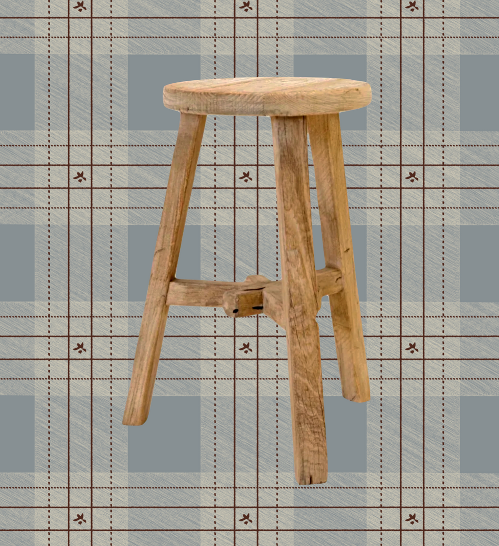 Reclaimed Elm Stool