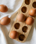 Farmhouse Wooden Egg Holder