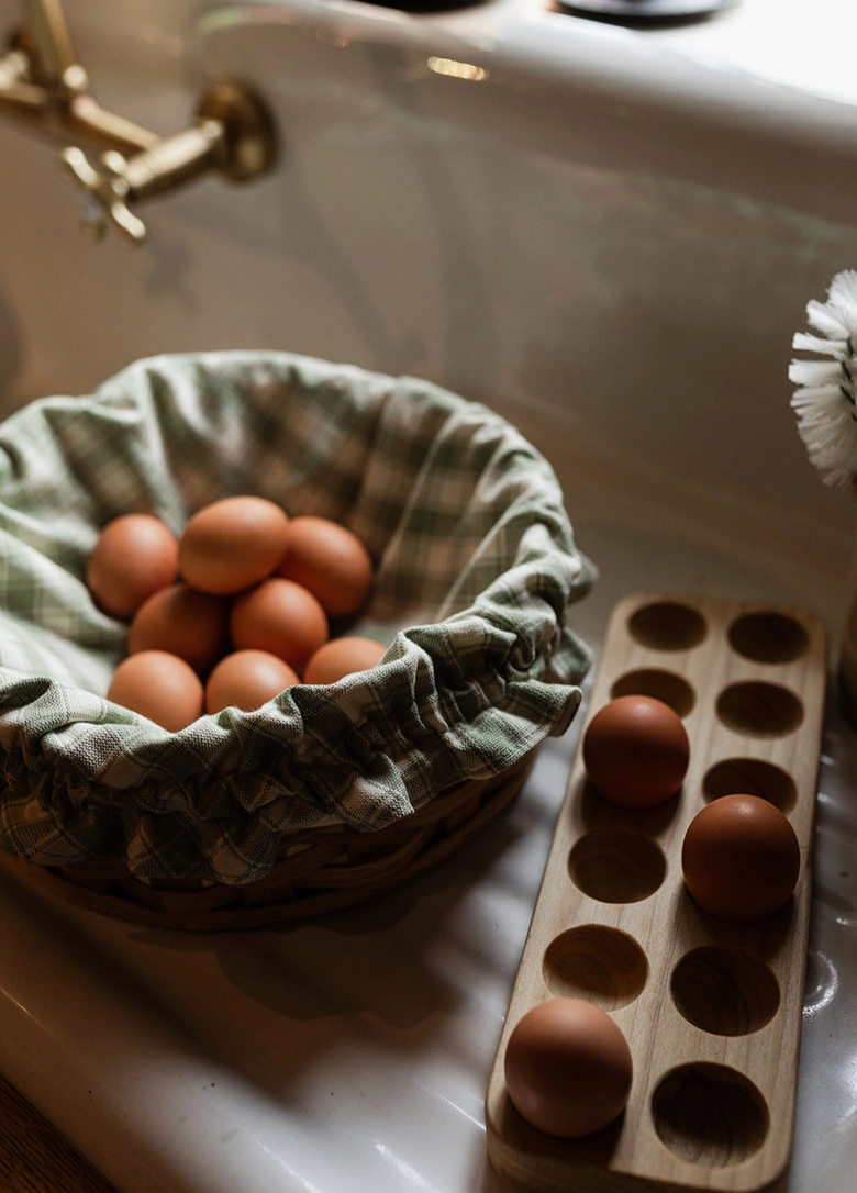 Farmhouse Wooden Egg Holder