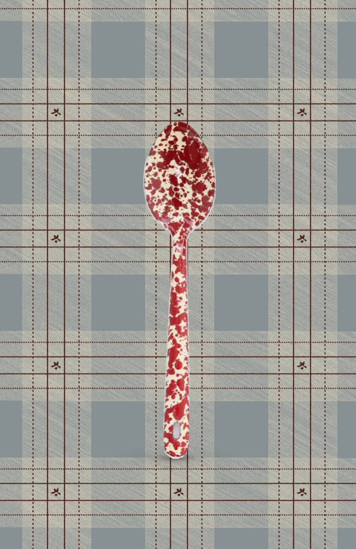 Red Splatter Serve Spoon