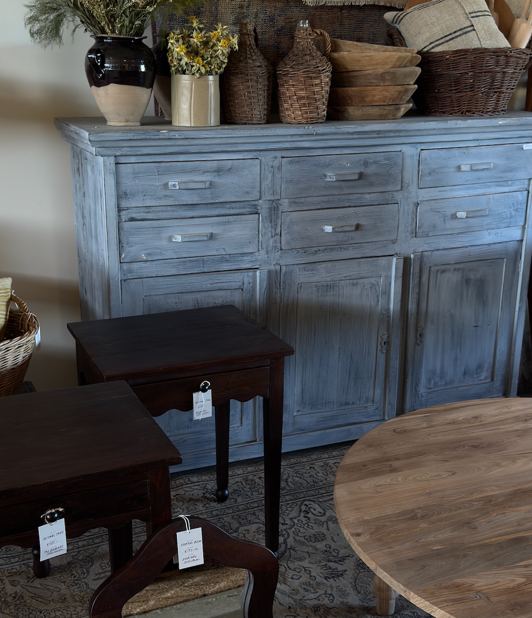 Weathered Dusty-Blue Sideboard