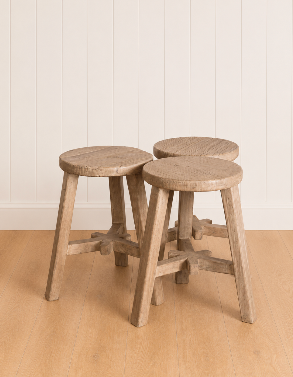 Reclaimed Elm Stool
