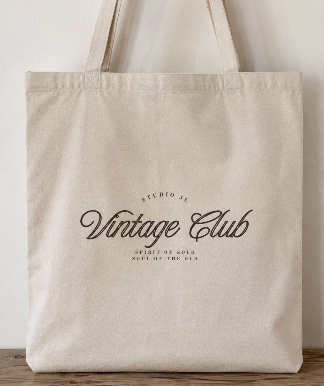 Vintage Club Canvas Tote