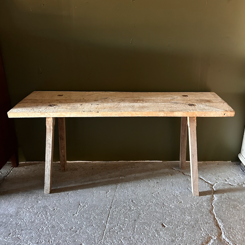 Vintage Hungarian Butcher's Table