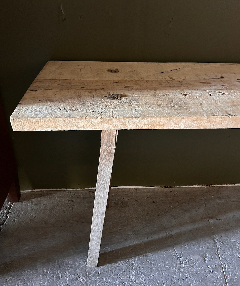 Vintage Hungarian Butcher's Table
