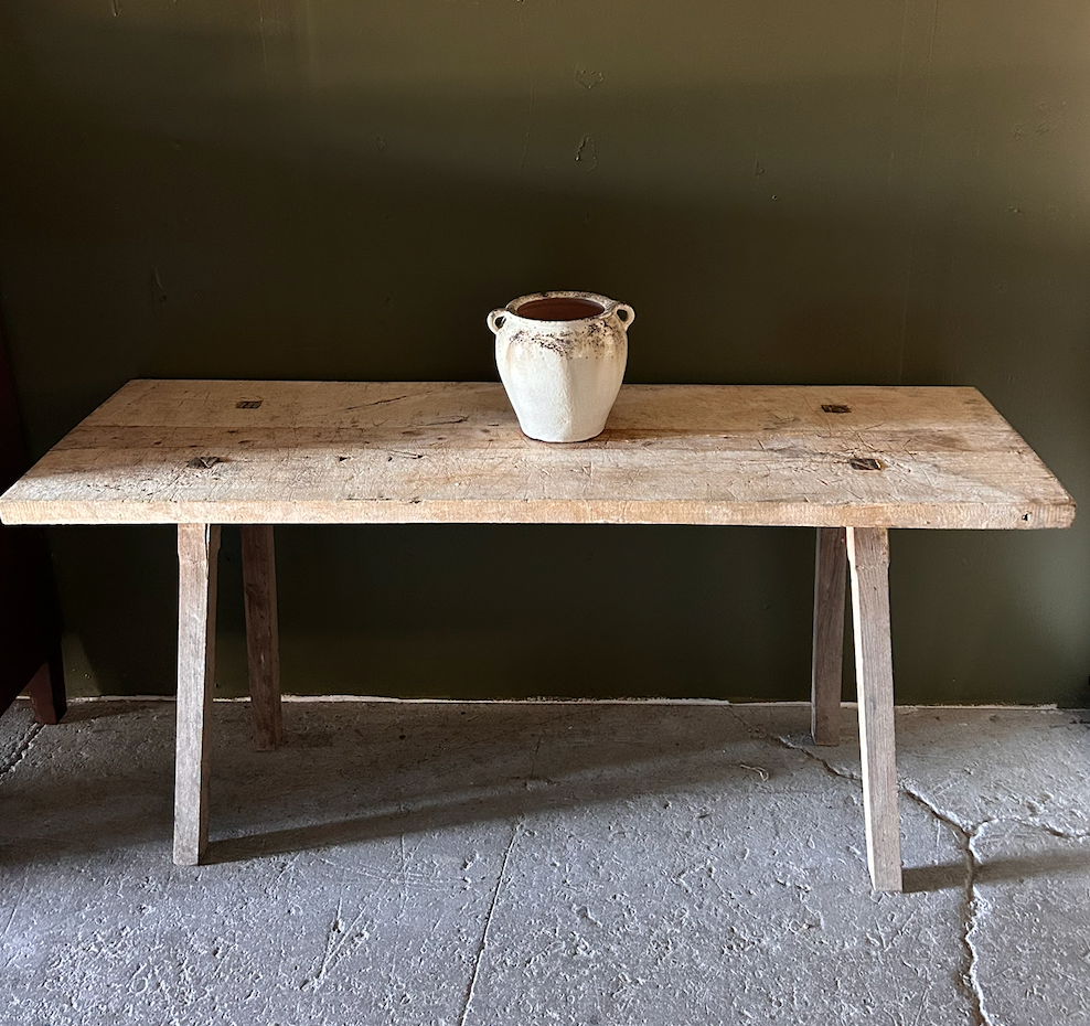 Vintage Hungarian Butcher's Table