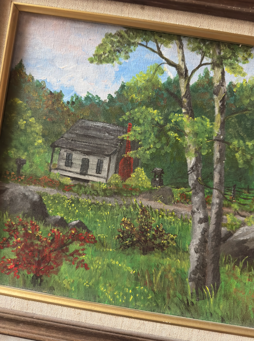 Cabin in the Woods Painting