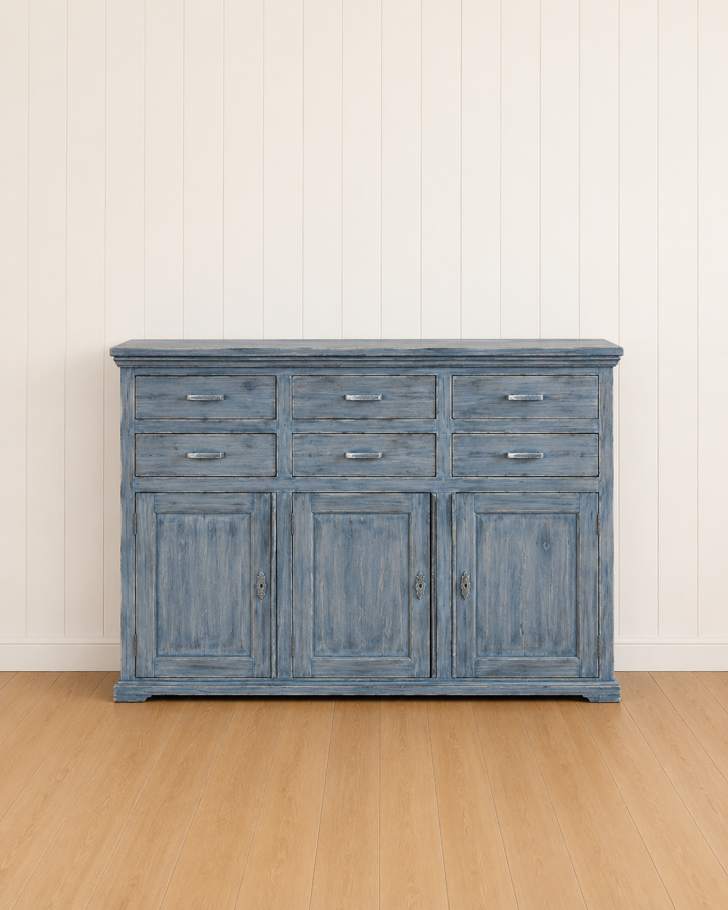 Weathered Dusty-Blue Sideboard